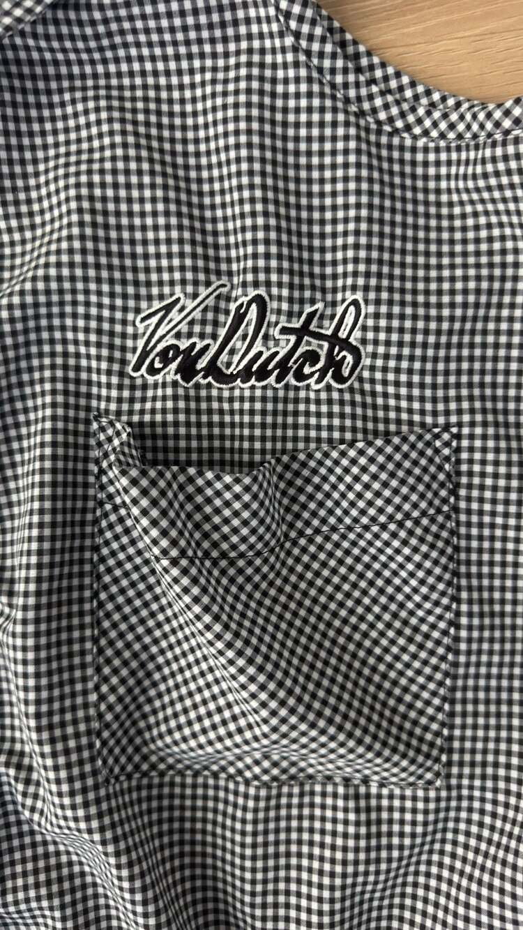 Von Dutch Gingham Cold Shoulder Shirt - Picture 3 of 9